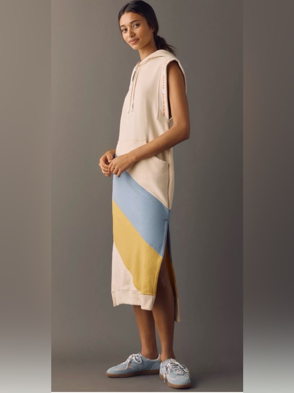 Anthropologie Daily Practice Skipper Hoodie Midi Dress